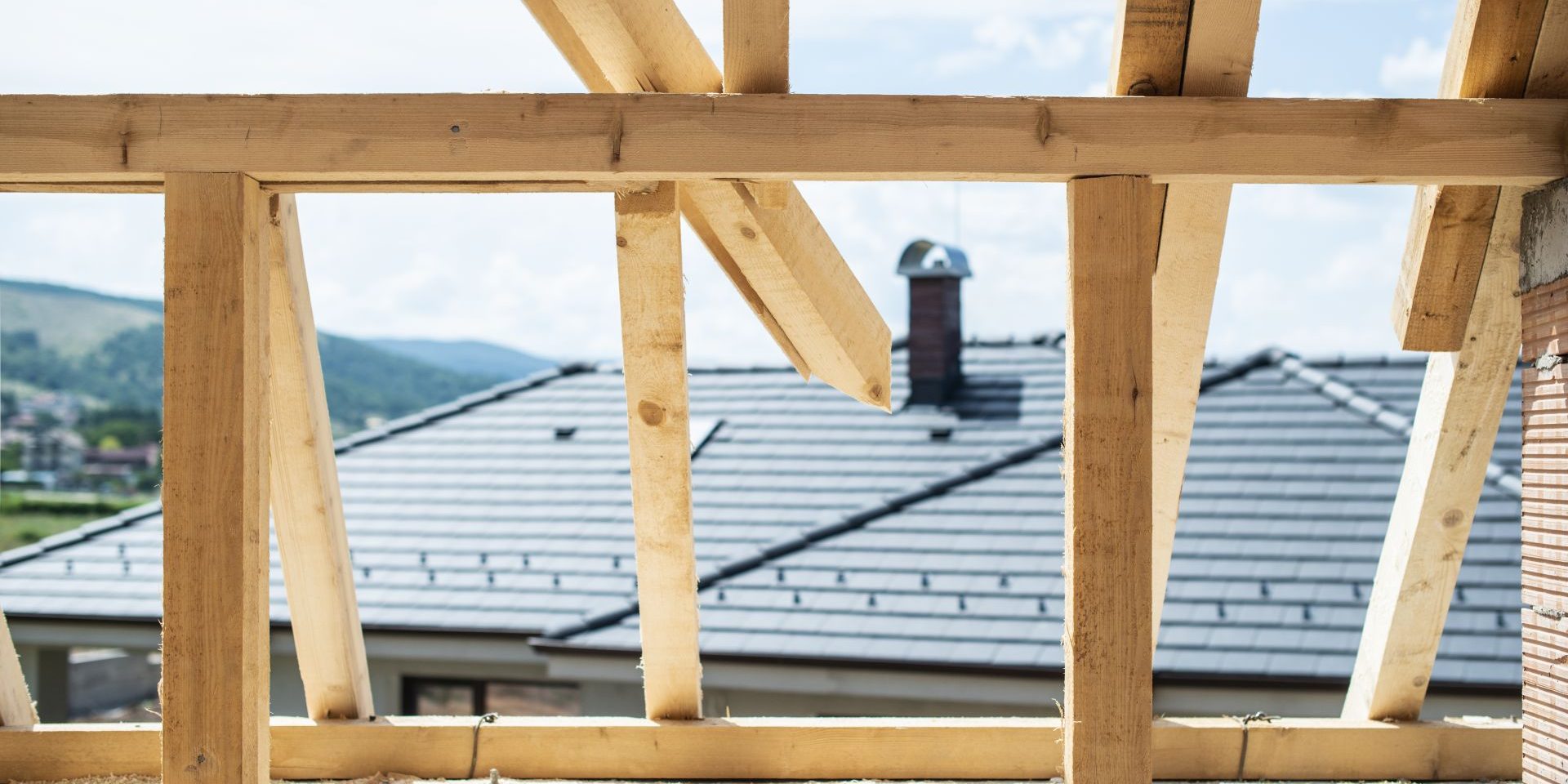 Making Roof With Wooden Beams
