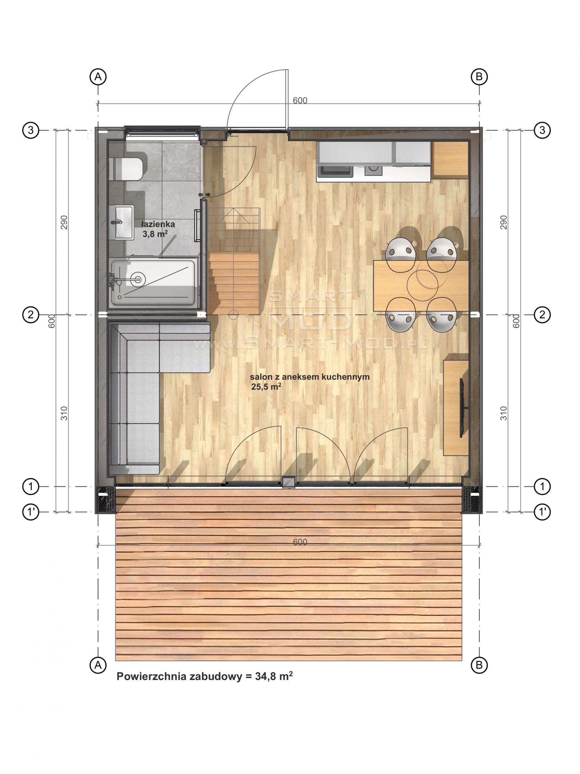 Apartament 35d Rzut1 Min