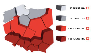Mapa Polski 3 Modulowy